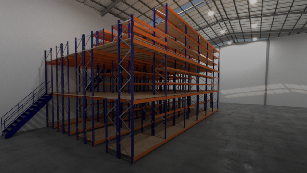 Projeto de sistema de armazenagem industrial