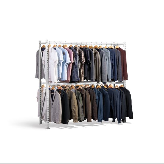 Estante porta-cabides metálica 