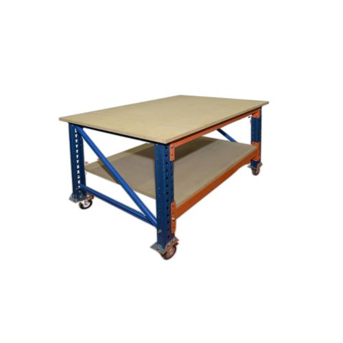 Bancada de trabalho carga pesada com rodas - MDF19mm